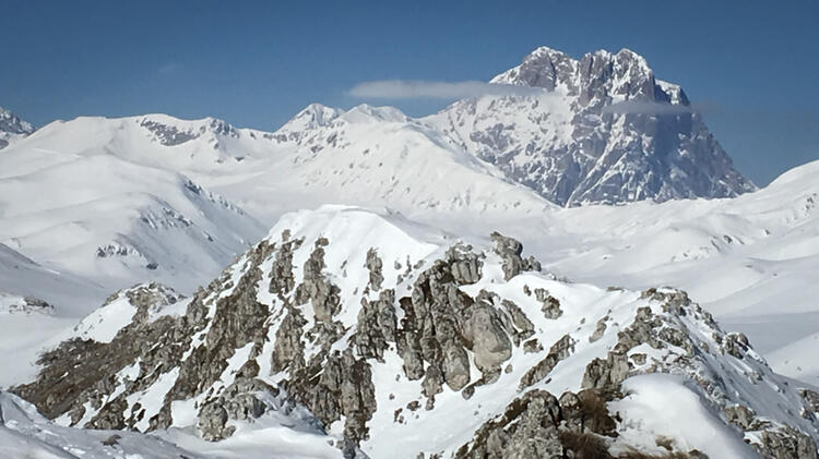 Corno Grande Skitouren Abruzzen