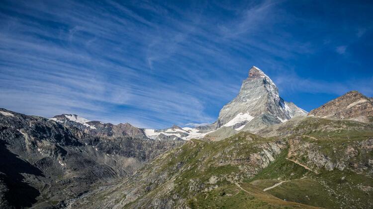 Das Matterhorn Wahrzeichen Von Zermatt