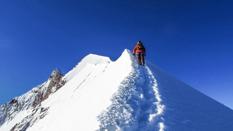 Den Bekanntesten Schnee Und Firngrat Bianco Grat Mit Bergfuehrer 1