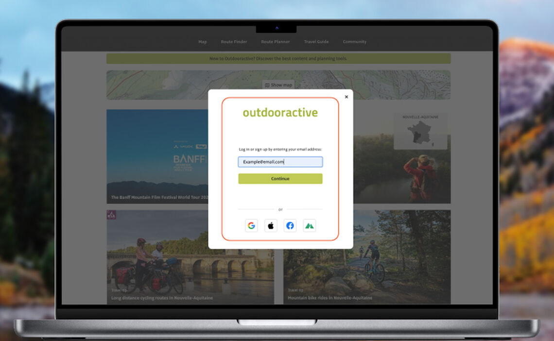 Outdooractive Account Erstellen