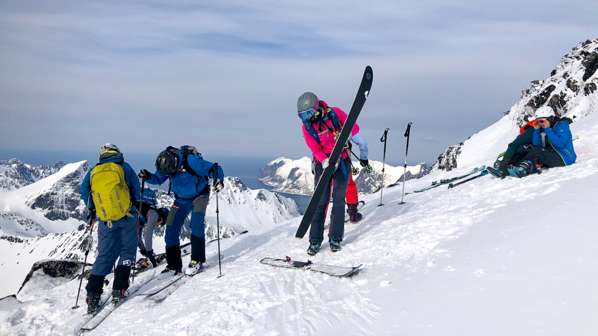 Skitouren Auf Senja Norwegen