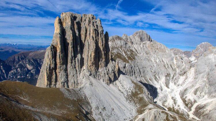 Wandern Auf Dem Dolomiten Hoehenweg Im Rosengarten