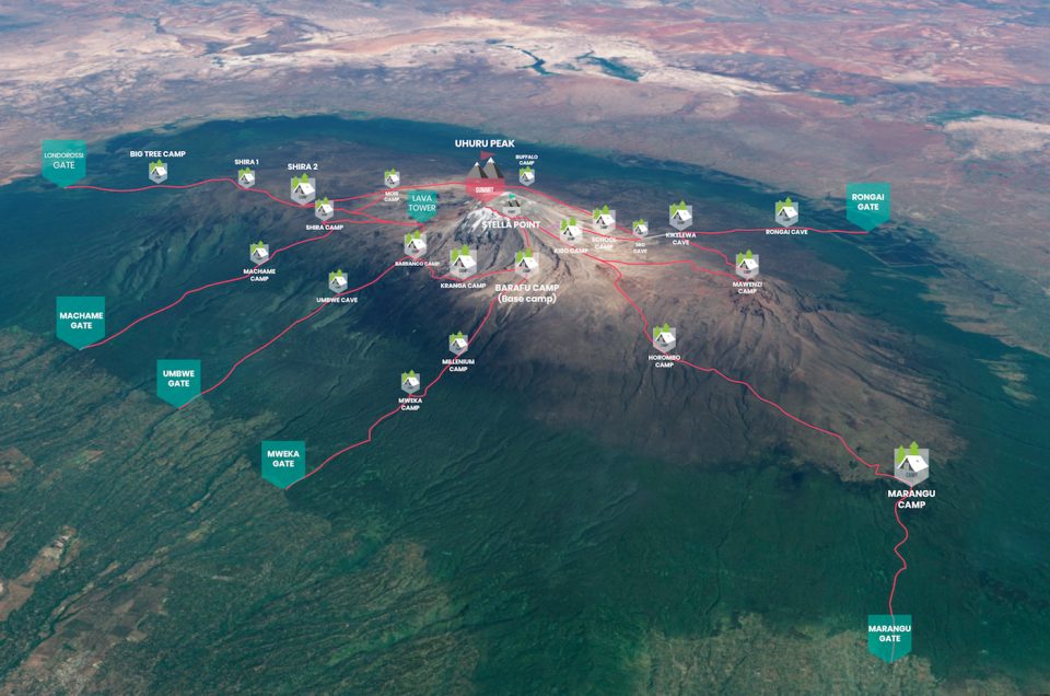 Routen Kilimanjaro Routen Kilimanjaro