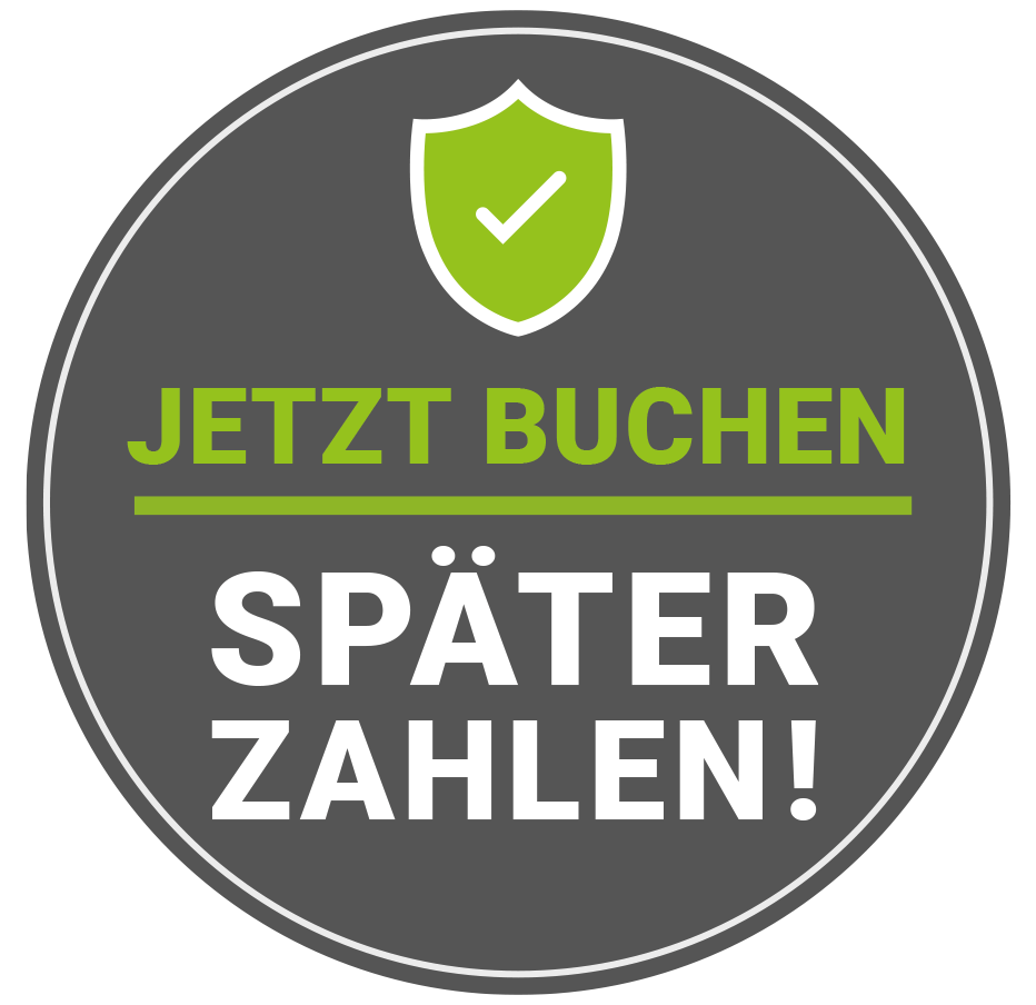 Jetzt buchen - später zahlen